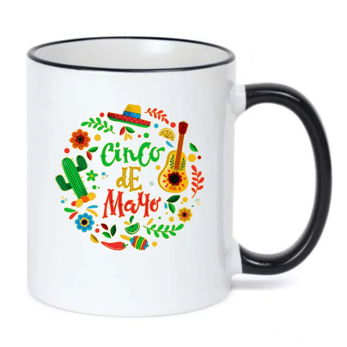 Celebrate Cinco De Mayo Black Color Changing Mug