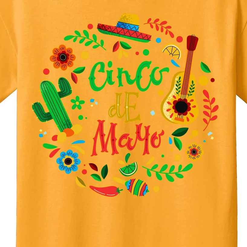 Celebrate Cinco De Mayo Kids T-Shirt