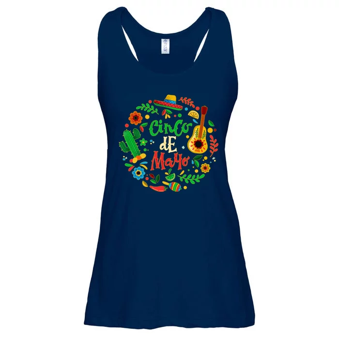 Celebrate Cinco De Mayo Ladies Essential Flowy Tank