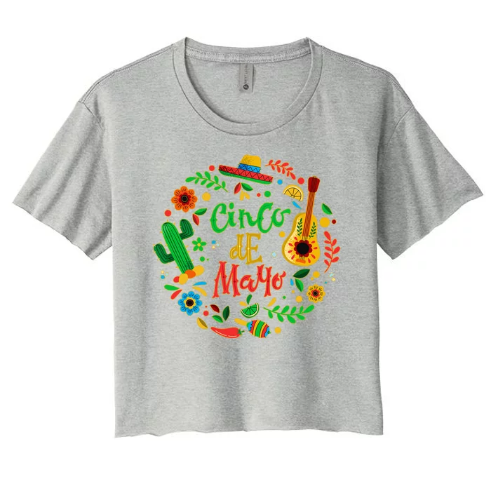 Celebrate Cinco De Mayo Women's Crop Top Tee