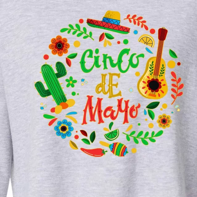 Celebrate Cinco De Mayo Cropped Pullover Crew