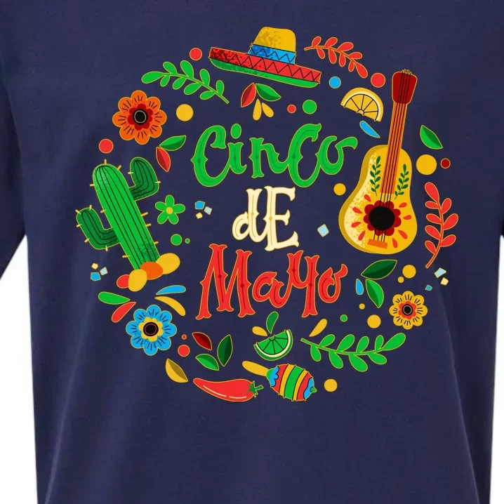 Celebrate Cinco De Mayo Sueded Cloud Jersey T-Shirt