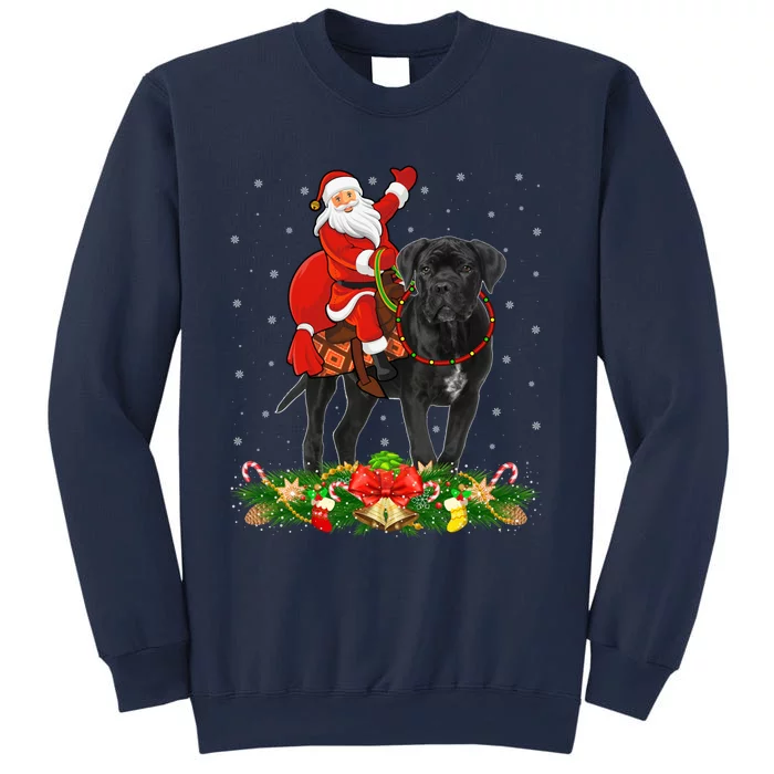 Cane Corso Dog Xmas Funny Santa Riding Cane Corso Christmas Gift Sweatshirt