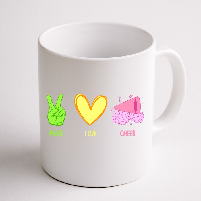 Cute Cheerleader Design For Wo Girls Cheerleading Cheer Front & Back Coffee Mug