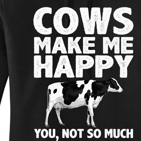 Cool Cow Design For Dairy Farmer Farming Women's Pullover Hoodie