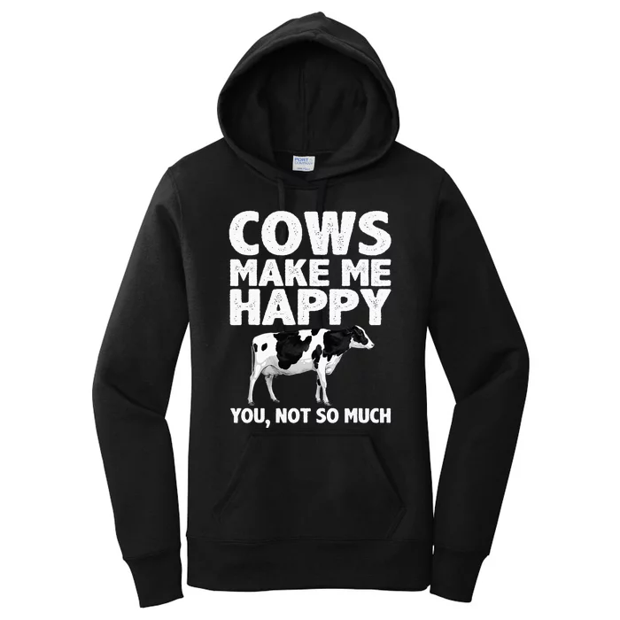 Cool Cow Design For Dairy Farmer Farming Women's Pullover Hoodie