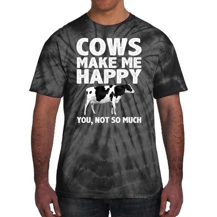 Cool Cow Design For Dairy Farmer Farming Tie-Dye T-Shirt