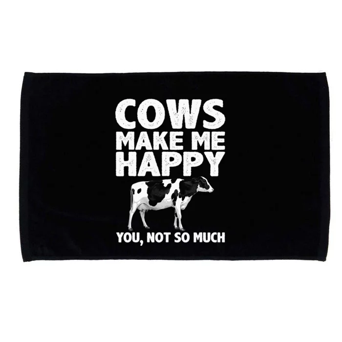 Cool Cow Design For Dairy Farmer Farming Microfiber Hand Towel