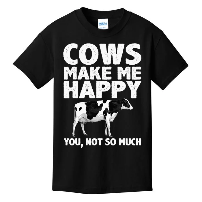 Cool Cow Design For Dairy Farmer Farming Kids T-Shirt