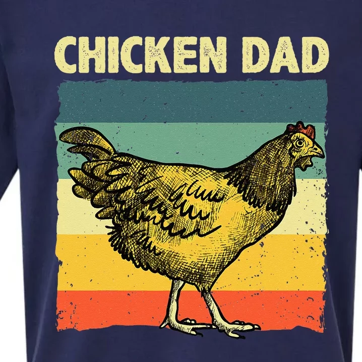 Cool Chicken Dad For Men Father Hen Chicken Farmer Whisperer Sueded Cloud Jersey T-Shirt