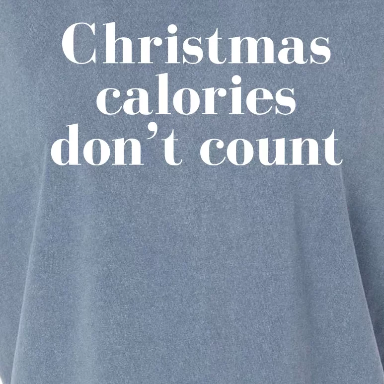 Christmas Calories Dont Count Funny Garment-Dyed Women's Muscle Tee