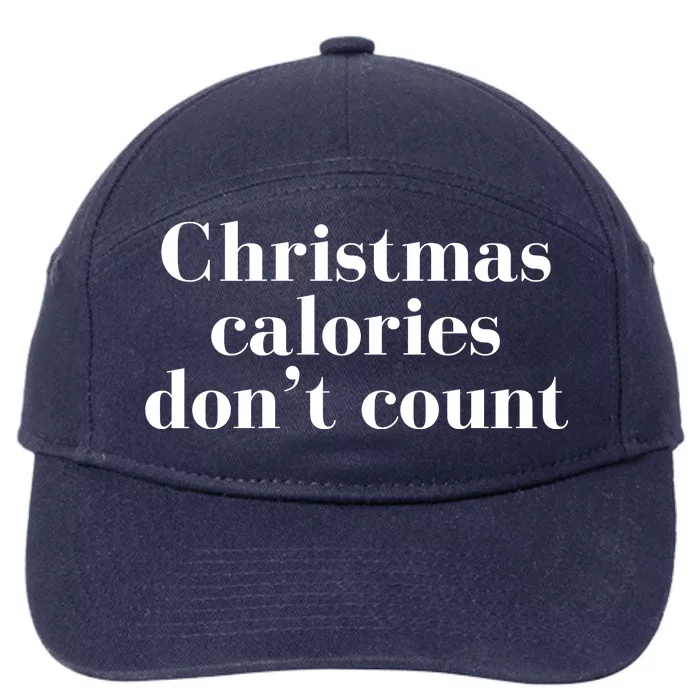 Christmas Calories Dont Count Funny 7-Panel Snapback Hat