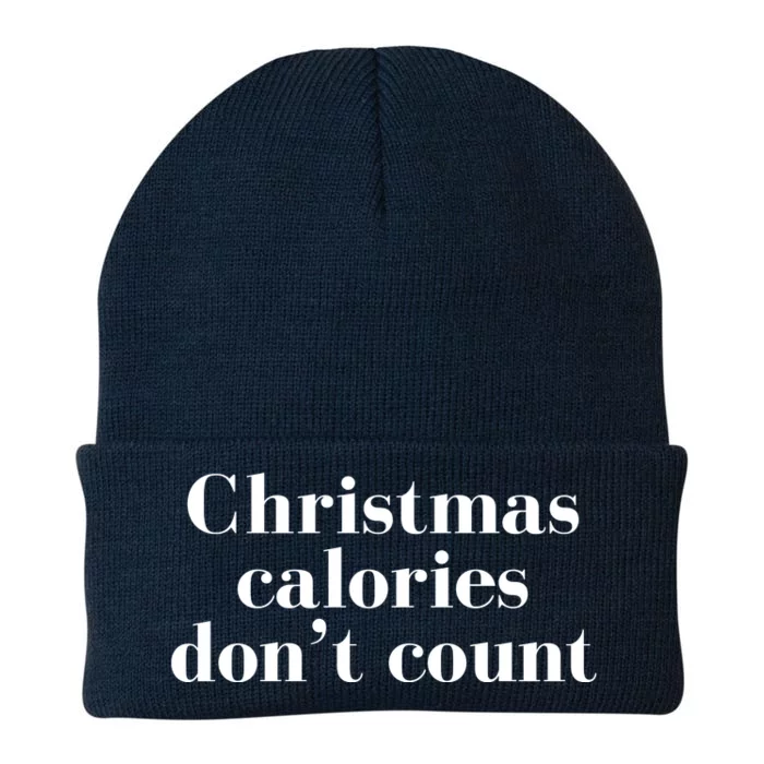 Christmas Calories Dont Count Funny Knit Cap Winter Beanie