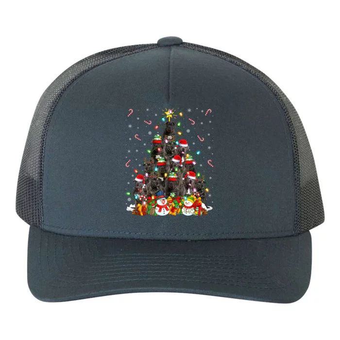 Cane Corso Dog Xmas Lighting Tree Santa Cane Corso Christmas Gift Yupoong Adult 5-Panel Trucker Hat