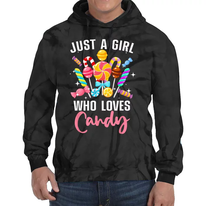 Cute Candy Design For Women Sweets Candy Lover Tie Dye Hoodie