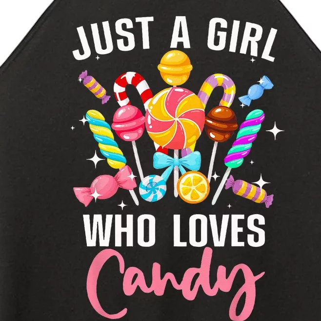 Cute Candy Design For Women Sweets Candy Lover Women’s Perfect Tri Rocker Tank