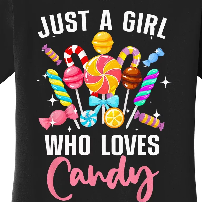 Cute Candy Design For Women Sweets Candy Lover Women's T-Shirt