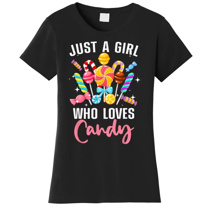 Cute Candy Design For Women Sweets Candy Lover Women's T-Shirt