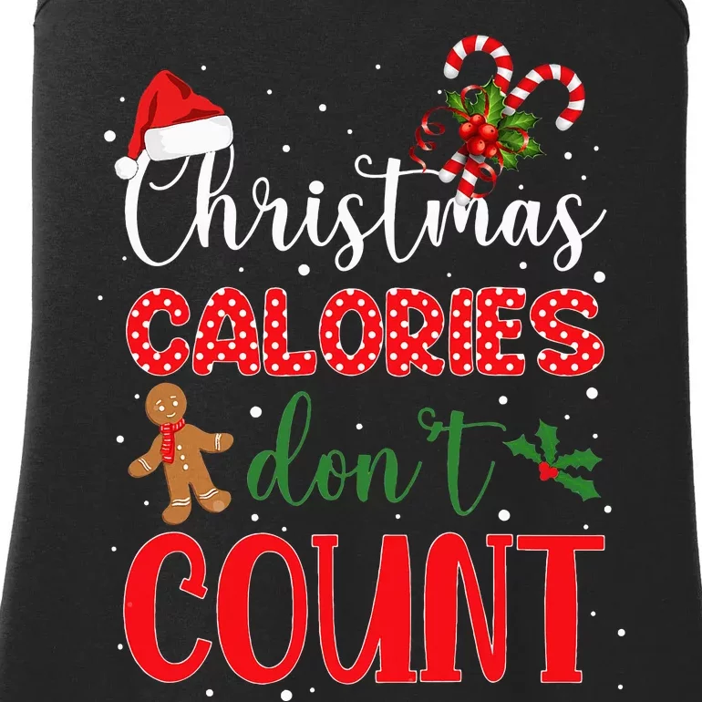 Christmas Calories Dont Count I Funny Christmas Ladies Essential Tank