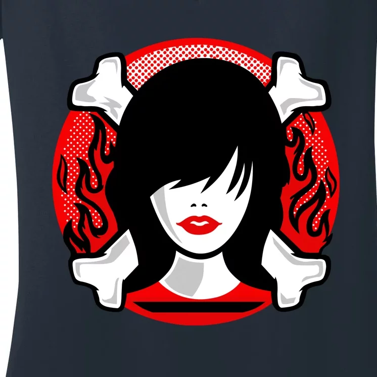 Cool Custom Design Yeah Yeah Yeahs New Women's V-Neck T-Shirt