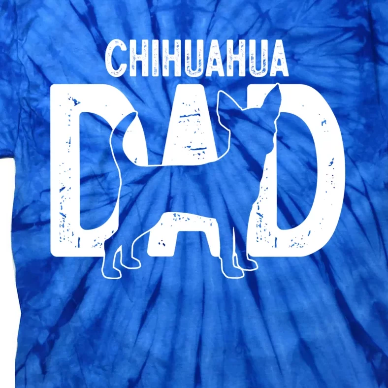 Cute Chihuahua Dog Dad Puppy Lover Father Gift Tie-Dye T-Shirt