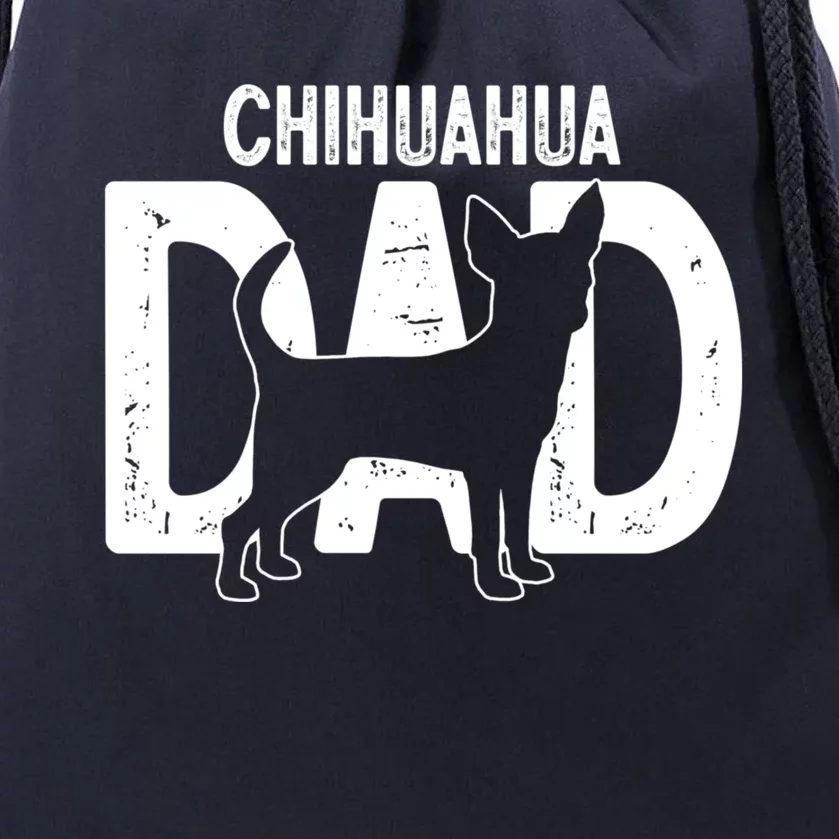 Cute Chihuahua Dog Dad Puppy Lover Father Gift Drawstring Bag