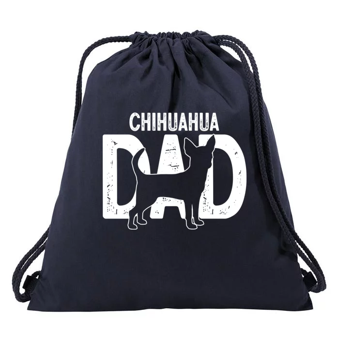 Cute Chihuahua Dog Dad Puppy Lover Father Gift Drawstring Bag