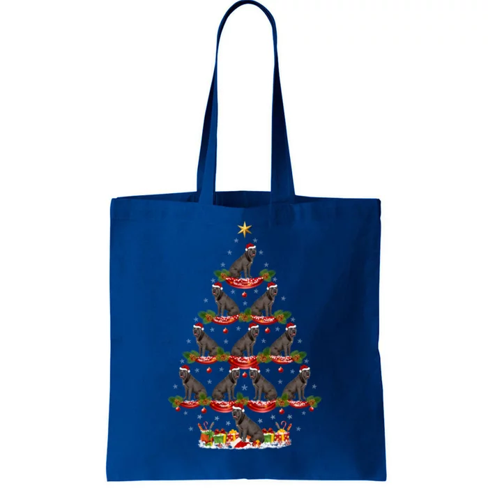 Cane Corso Dog Xmas Tree Lighting Cane Corso Christmas Tree Gift Tote Bag