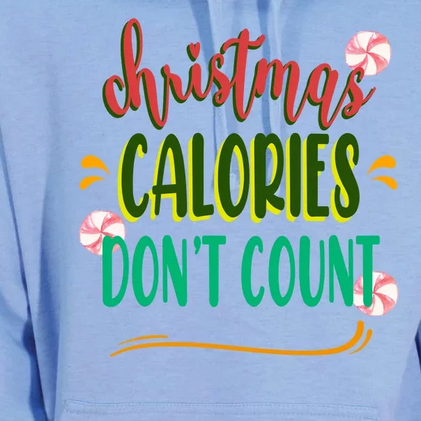 Christmas Calories Dont Count Funny Unisex Surf Hoodie