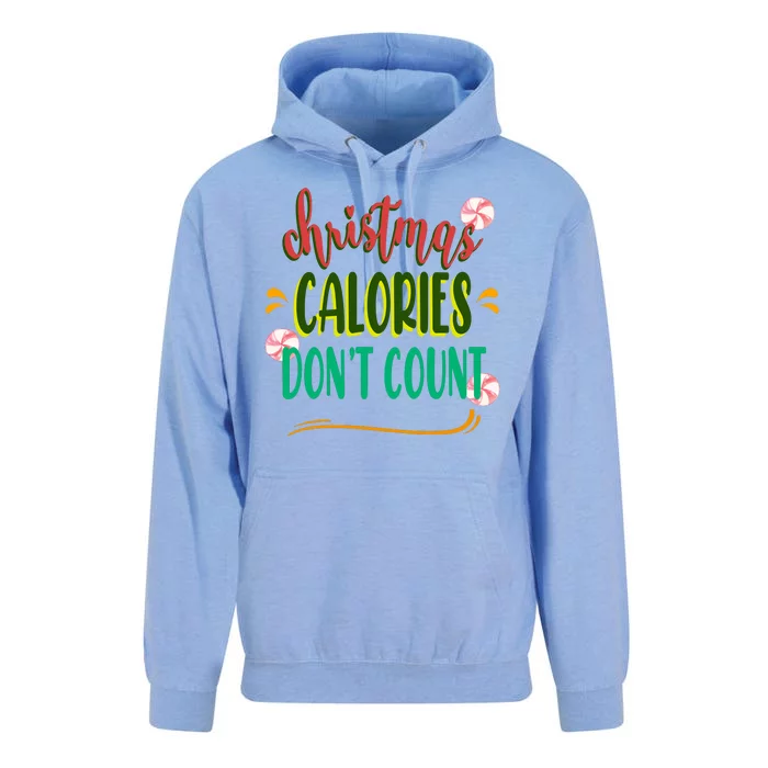 Christmas Calories Dont Count Funny Unisex Surf Hoodie