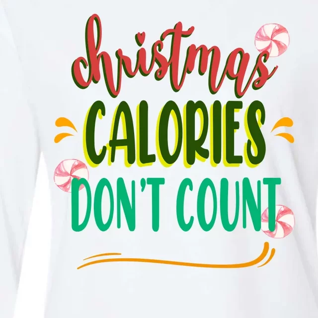 Christmas Calories Dont Count Funny Womens Cotton Relaxed Long Sleeve T-Shirt