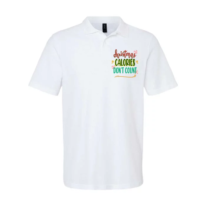 Christmas Calories Dont Count Funny Softstyle Adult Sport Polo