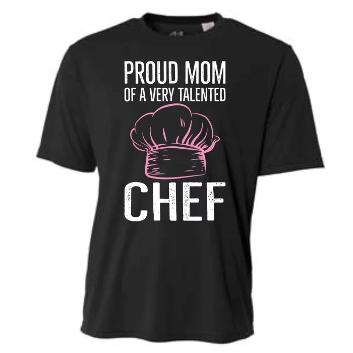 Culinary Chef Design Mom Of A Kitchen Chef Gift Cooling Performance Crew T-Shirt