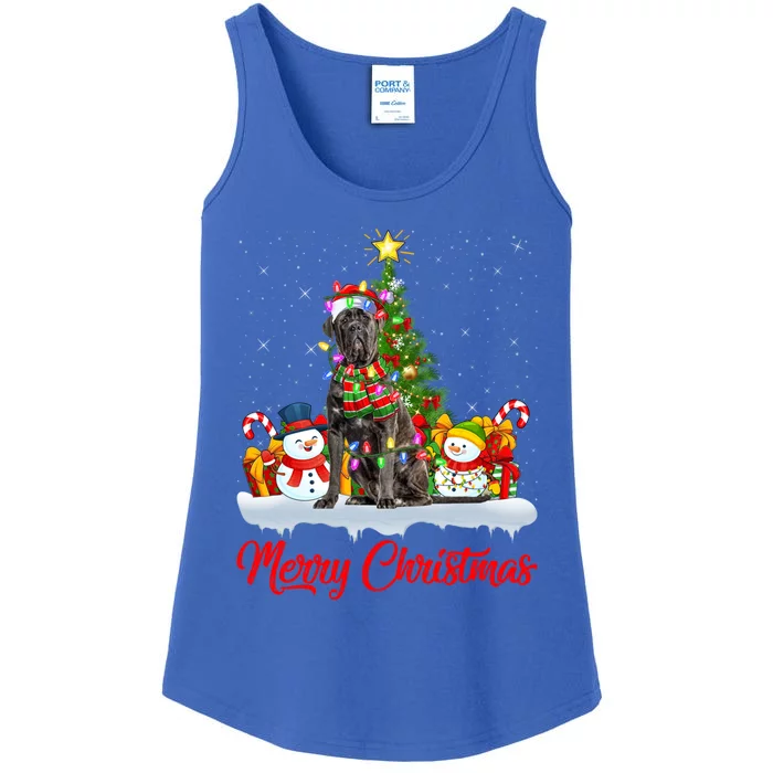 Cane Corso Dog Xmas Tree Lighting Santa Cane Corso Christmas Gift Ladies Essential Tank