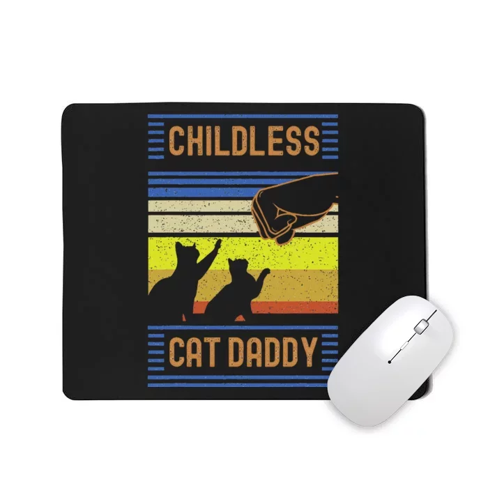 Childless Cat Daddy 2024 For President Matching Parents Mousepad