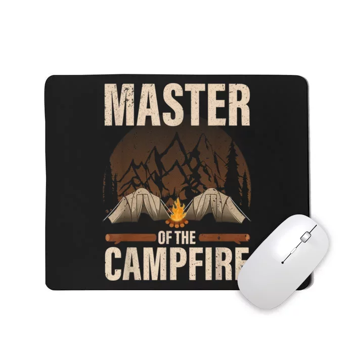 Cool Campfire Design For Men Women Camping Trailer Camper Mousepad