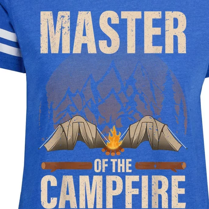 Cool Campfire Design For Men Women Camping Trailer Camper Enza Ladies Jersey Football T-Shirt