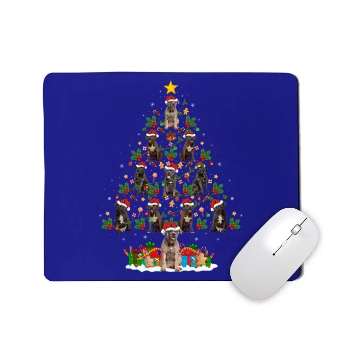 Cane Corso Dog Xmas Tree Lights Santa Cane Corso Christmas Cute Gift Mousepad