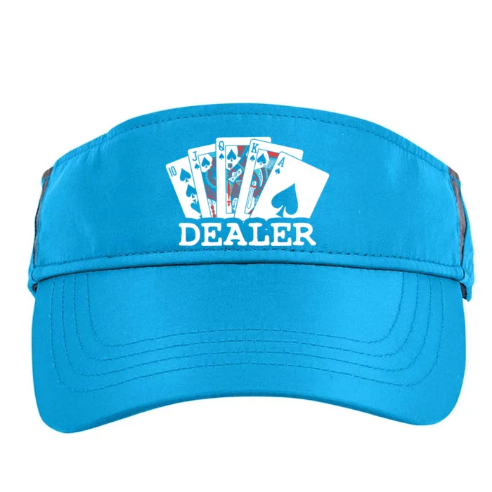 Casino Card Dealer Poker & Blackjacks Gamblers Adult Drive Performance Visor