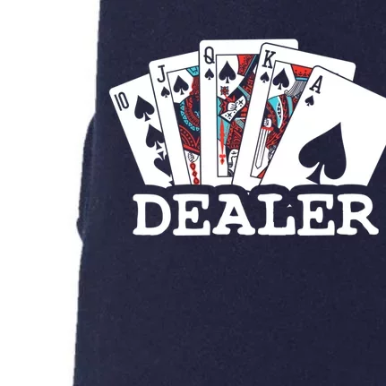 Casino Card Dealer Poker & Blackjacks Gamblers Doggie 3-End Fleece Hoodie