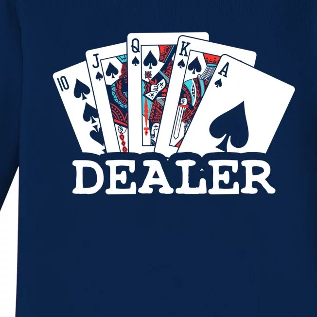 Casino Card Dealer Poker & Blackjacks Gamblers Baby Long Sleeve Bodysuit