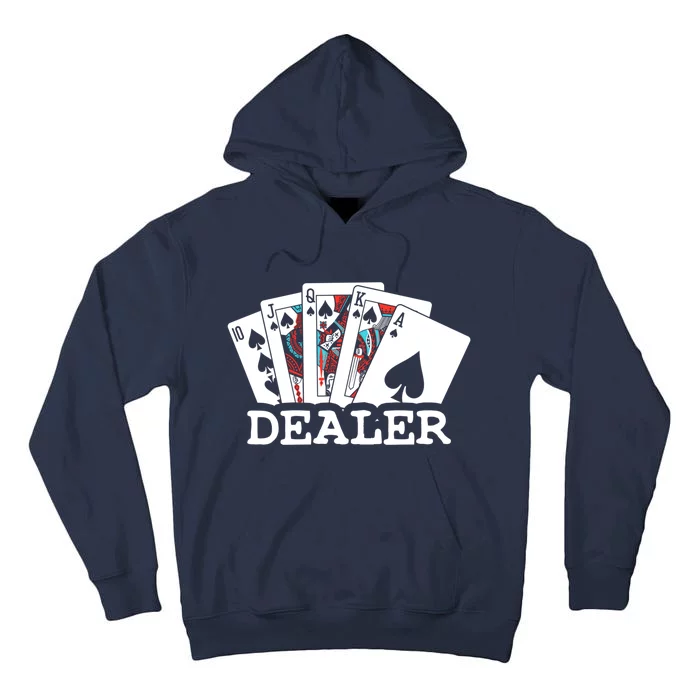 Casino Card Dealer Poker & Blackjacks Gamblers Tall Hoodie