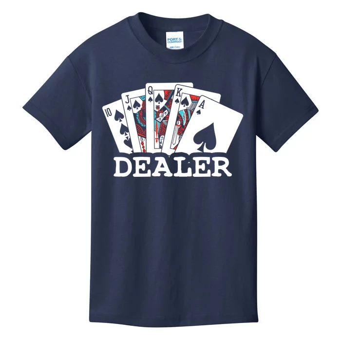 Casino Card Dealer Poker & Blackjacks Gamblers Kids T-Shirt