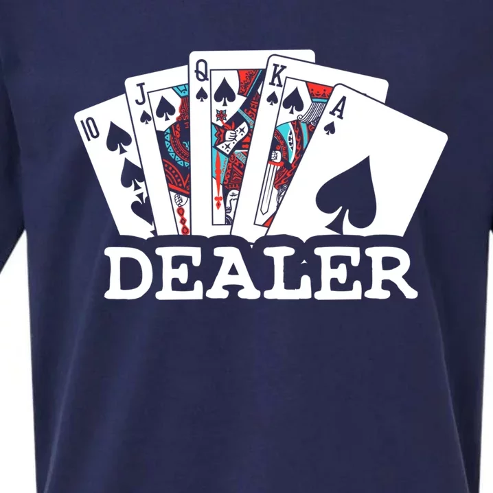 Casino Card Dealer Poker & Blackjacks Gamblers Sueded Cloud Jersey T-Shirt