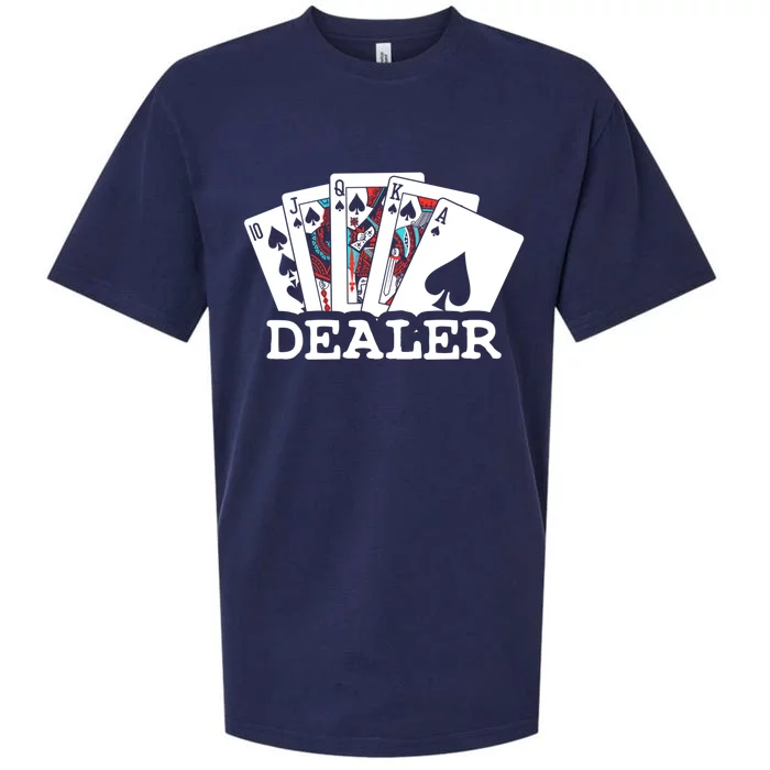 Casino Card Dealer Poker & Blackjacks Gamblers Sueded Cloud Jersey T-Shirt