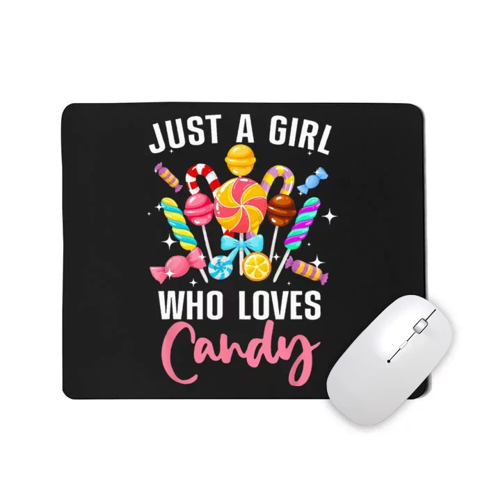 Cute Candy Design For Women Sweets Candy Lover Mousepad