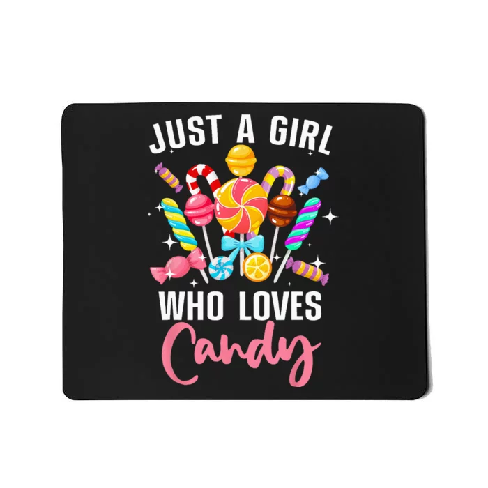 Cute Candy Design For Women Sweets Candy Lover Mousepad