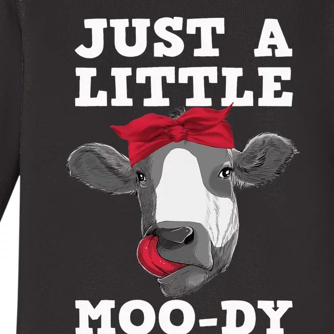 Cute Cow Design For  Dairy Cow Lover Baby Long Sleeve Bodysuit