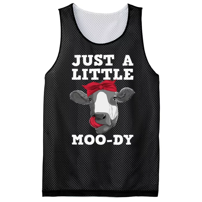 Cute Cow Design For Dairy Cow Lover Cattle Farming Mesh Reversible Basketball Jersey Tank