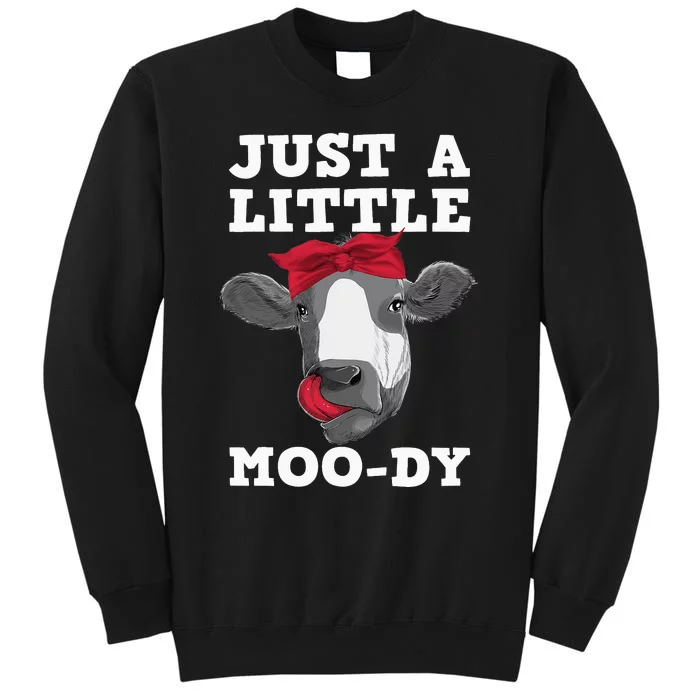 Cute Cow Design For Dairy Cow Lover Cattle Farming Tall Sweatshirt